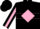 Silk - Black, Hot Pink Diamond Hoop, Pink Diamond Stripe on Sle