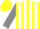 Silk - Yellow, White Stripes on Grey Sleeves, Yellow Cap