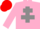 Silk - Pink, Grey Cross of Lorraine, Red cap