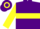 Silk - Purple, yellow hoop and sleeves