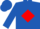 Silk - Royal Blue, Red Diamond Emblem