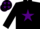 Silk - BLACK, purple star, purple stars on cap