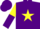 Silk - Purple, Yellow Star, Yellow and Purple Halved Sleeves