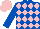 Silk - ROYAL BLUE & PINK DIAMONDS, pink cap