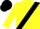 Silk - Yellow, Black Sash, Black B on Yellow Sleeves, Black Cap