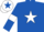 Silk - Royal Blue, White star and armlets, White cap, Royal Blue star