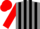 Silk - Grey and Black stripes, Red sleeves and cap