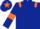 Silk - Dark Blue, Orange epaulets, armlets and star on cap