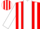 Silk - Red, White Panel, White Stripes On Sleeves