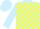 Silk - Light Blue, Yellow Blocks, Light Blue Cap