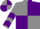 Silk - Grey and Purple (quartered), chevrons on sleeves