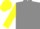 Silk - Grey, yellow 'D', yellow lightning bolts on sleeves, yellow cap