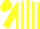 Silk - Yellow and White Stripes, Yellow Sleeves, Two White Hoops, White and