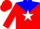 Silk - Red and White, White Star on Blue Yoke