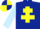 Silk - Dark Blue, Yellow Cross of Lorraine, Light Blue sleeves, Dark Blue and Yellow quartered cap