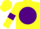 Silk - Yellow, Purple disc, Purple armlets, Yellow cap