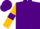 Silk - Purple, gold emblem, purple bars on gold sleeves