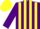 Silk - Purple and Yellow stripes, Purple sleeves, Yellow cap