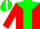 Silk - Red, green Yoke, white GT, green Stripe, red sleeves