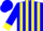 Silk - Blue, yellow side panels, yellow stripes & cuffs o