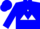 Silk - Blue, blue 'KB' on white triangle, blue chevron