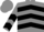 Silk - grey, Black Chevrons