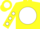 Silk - Yellow 'J' on White disc,White spots on Sleeves