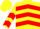 Silk - Yellow, Red Chevrons, Red Chevrons on Sleeves