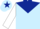 Silk - Light Blue, Dark Blue Jagged Yoke, White sleeves, Light Blue cap, Dark Blue star