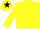 Silk - Yellow, White 'B' on Black Framed Red Star, Black Framed Yellow Star