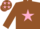 Silk - Brown, Pink star and stars on cap