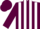 Silk - Maroon and White stripes, Maroon cap