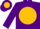Silk - Purple, purple 'C' on gold disc on b