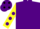 Silk - Purple, Yellow sleeves, Purple spots