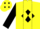 Silk - Yellow, Black Diamond Panel, Yellow Diamonds on Black Sleeves