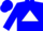 Silk - Blue, blue 'KB' on white triangle, blue ch