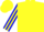 Silk - Yellow, graph logo, blue sleeves, yellow stripes, yellow cap