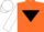 Silk - Orange, Black inverted triangle, White sleeves and cap