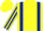 Silk - Yellow, Dark Blue braces, striped sleeves