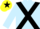 Silk - LIGHT BLUE, black cross belts, yellow cap, black star