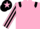 Silk - PINK, black epaulettes, striped sleeves, black cap, pink star