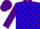 Silk - Purple and blue blocks, purple cap