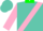 Silk - Turquoise, Neon Pink Sash and 'R', Neon Green Collar, Pink sleeves