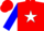 Silk - Red, White Star, Red Bars on Blue Sleeves