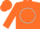 Silk - Orange, White 'SS' in White Circle