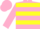 Silk - Lime, pink circled 'N', pink and yellow hoops, pink and yellow bar