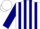 Silk - WHITE,  red 'Q', navy blue stripes on sleeves, white cap