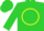 Silk - LIME GREEN, Yellow Circle 'K'