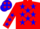 Silk - Red, Blue 'AW' and Blue Stars, W
