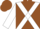 Silk - Brown, white cross belts, white sleeves, brown cap
